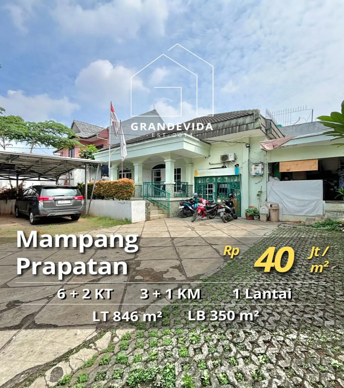 Rumah Dijual Tegal Parang Kalibata Jakarta Selatan