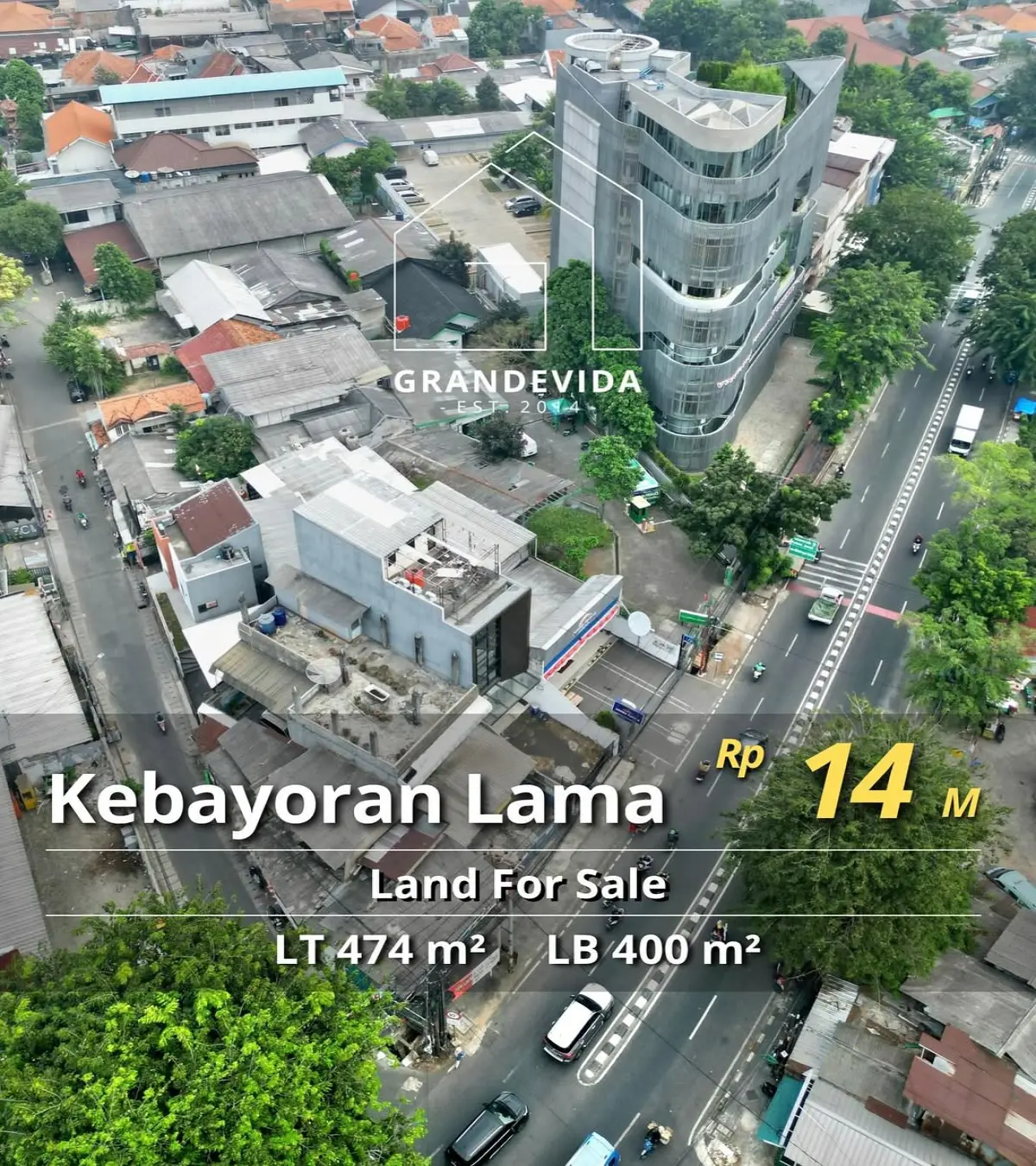 Tanah Komersil Dijual Cidodol Kebayoran Lama