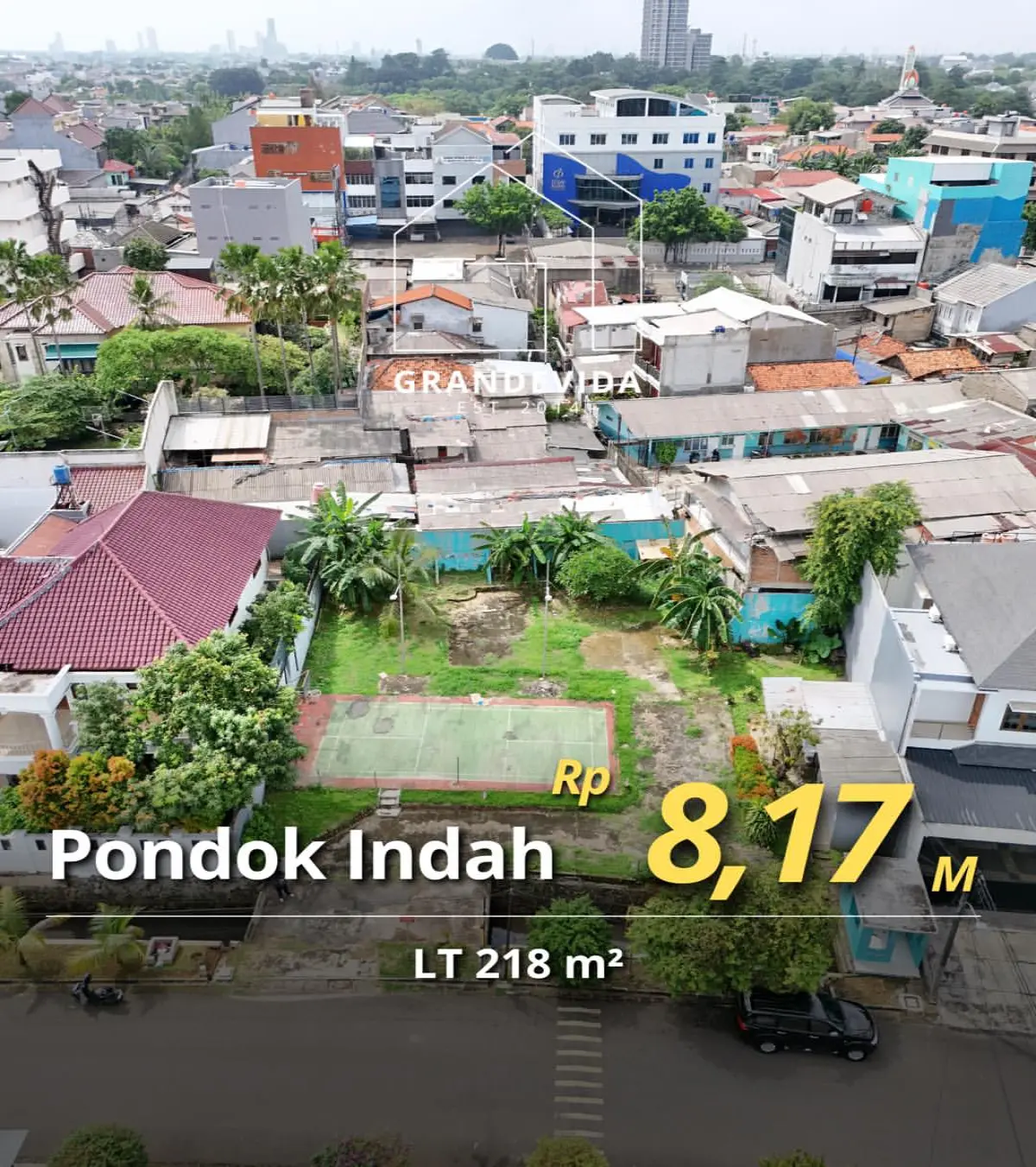 Tanah Dijual Gedung Hijau Pondok Indah Jakarta Selatan