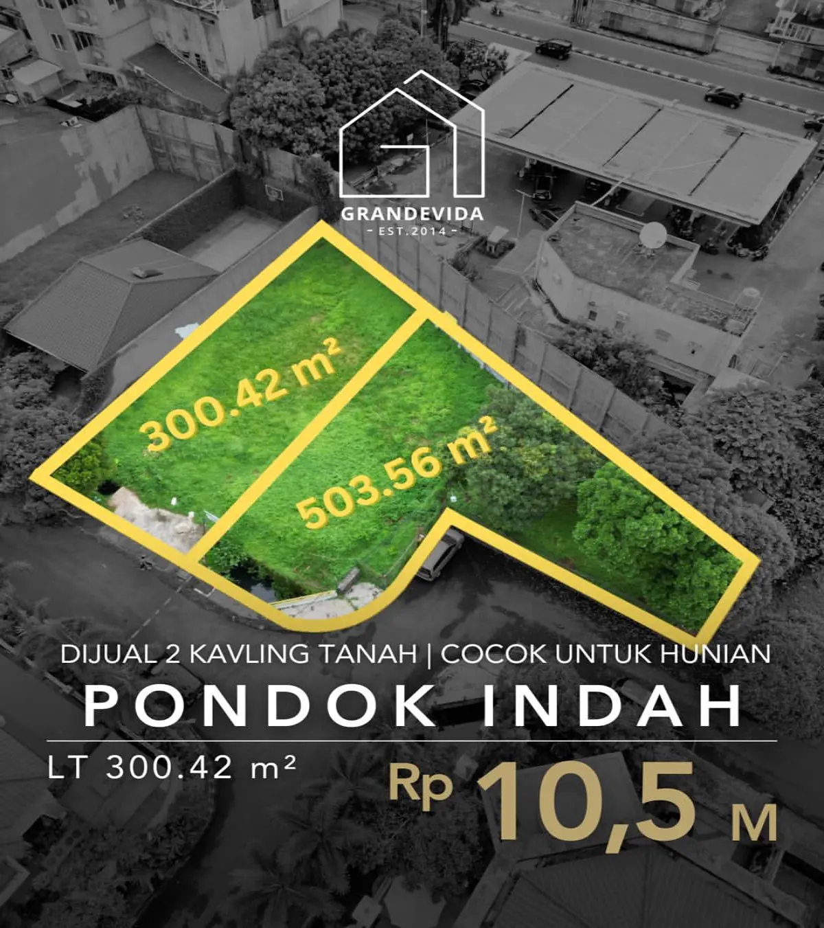 Tanah Kavling Dijual Gedung Hijau Pondok Indah