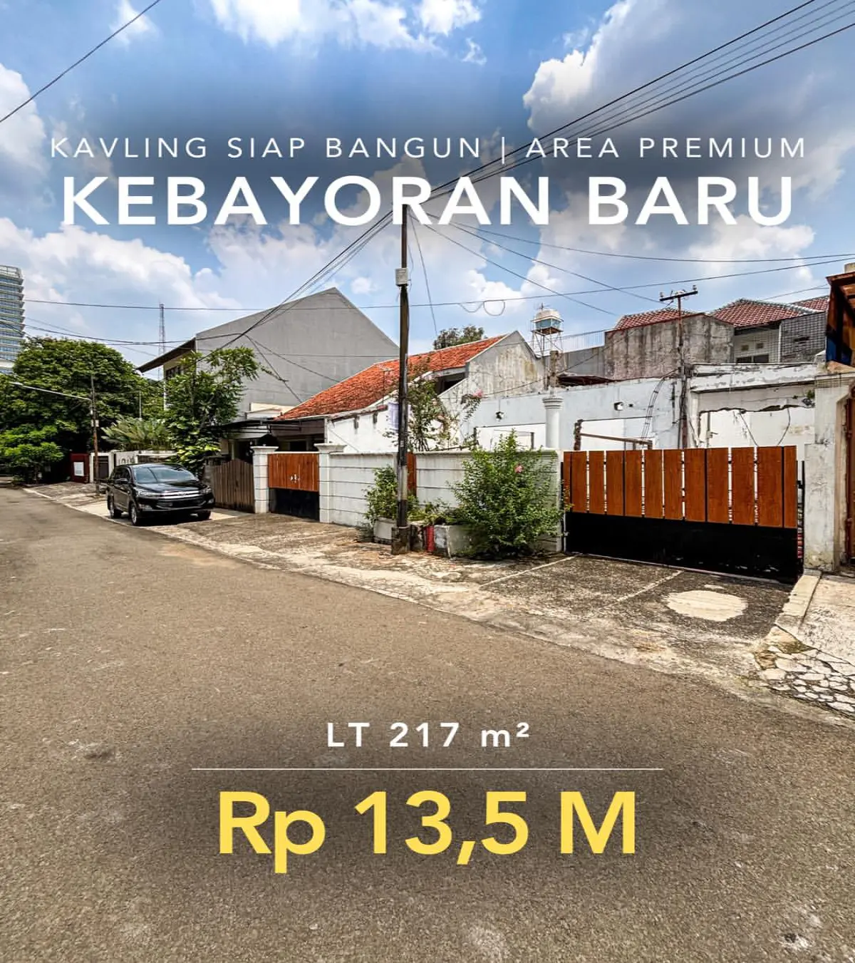 Tanah Dijual Mendawai Kebayoran Baru