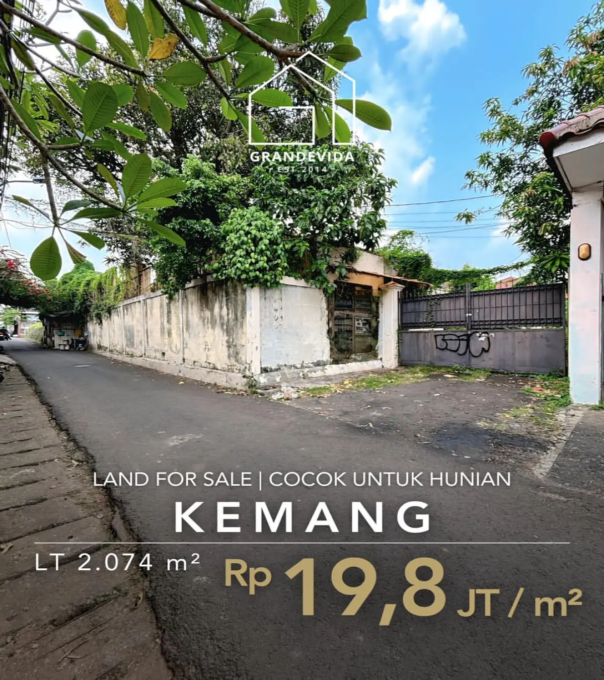Tanah Dijual Kemang Timur Jakarta Selatan