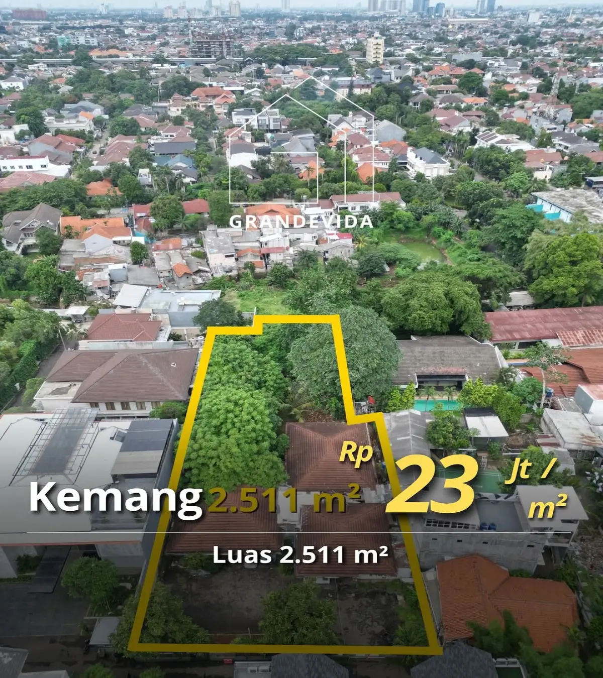 Tanah Dijual Kemang Raya Jakarta Selatan