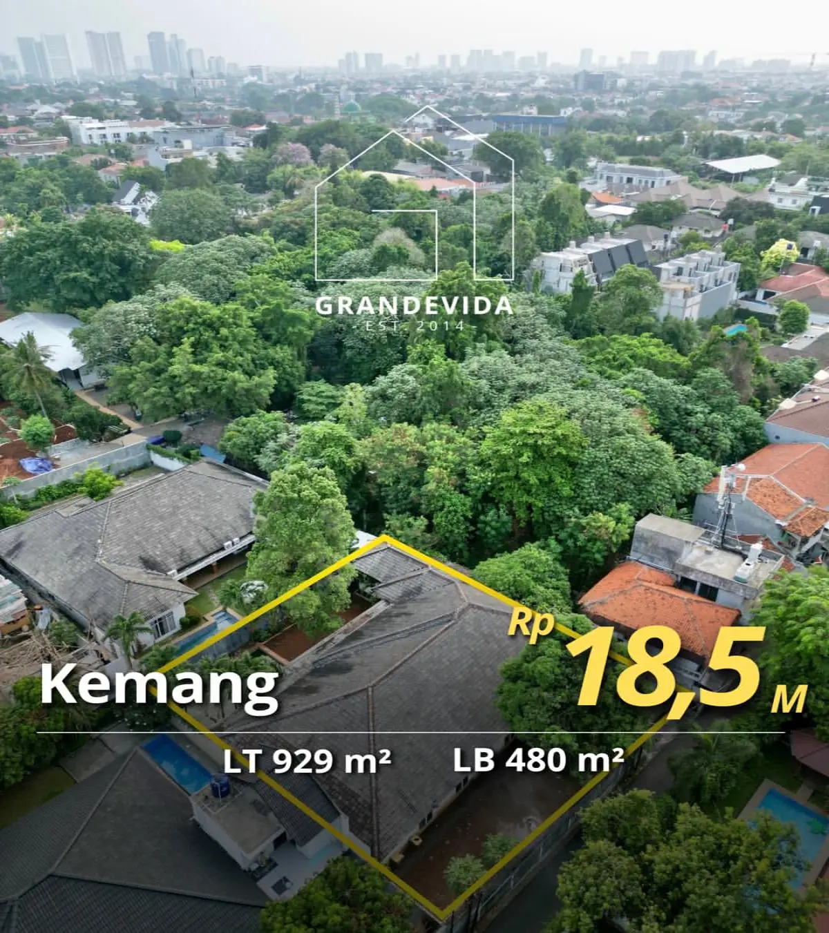 Rumah Kemang Selatan Dijual Murah Hitung Tanah