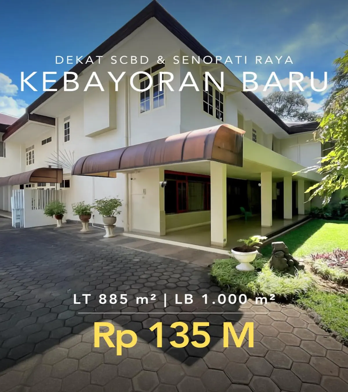 Rumah Daksa Kebayoran Baru Dijual Cepat