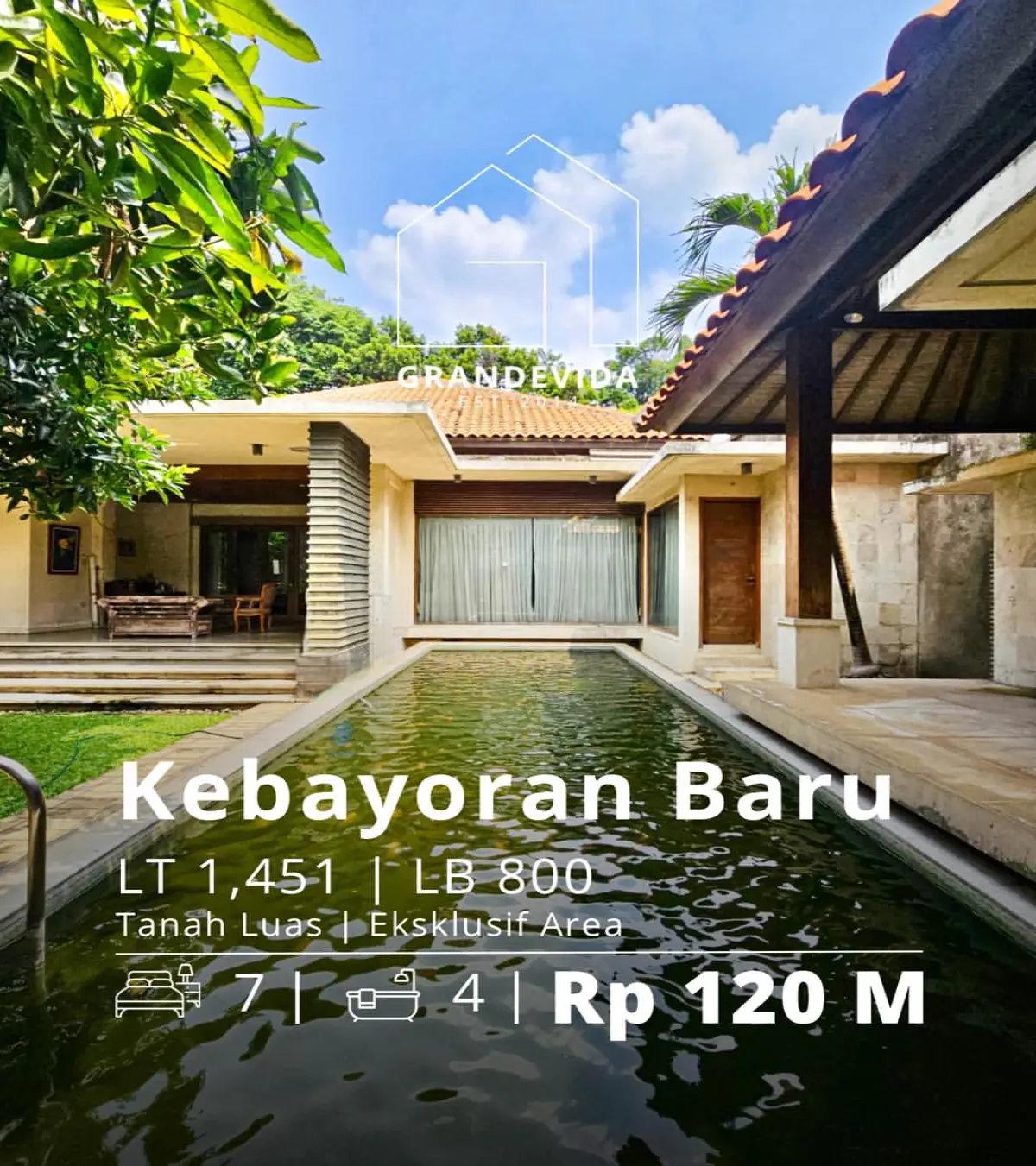 Jual Rumah di Panglima Polim Kebayoran Baru