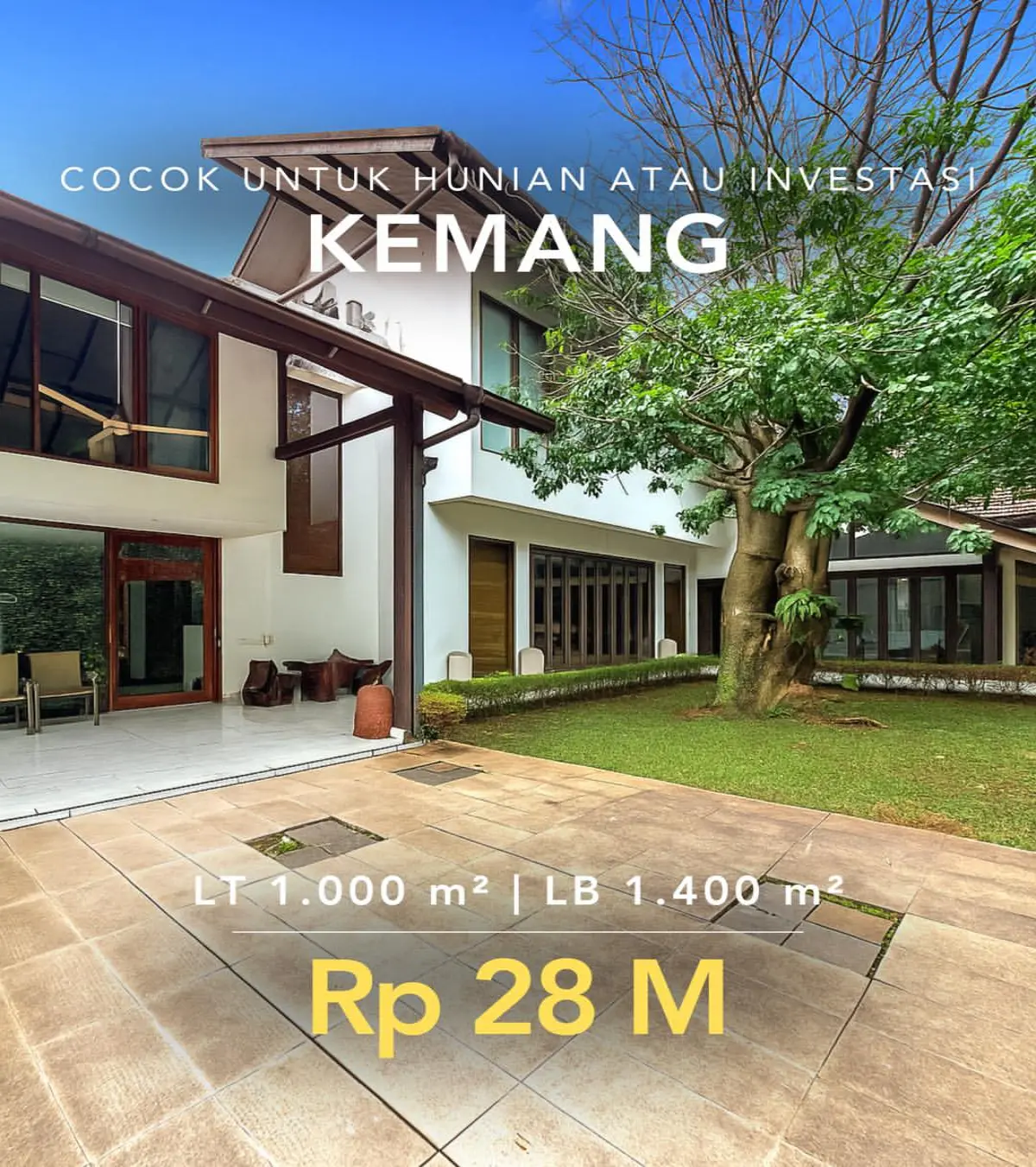 Rumah di Benda Dalam Kemang Dijual