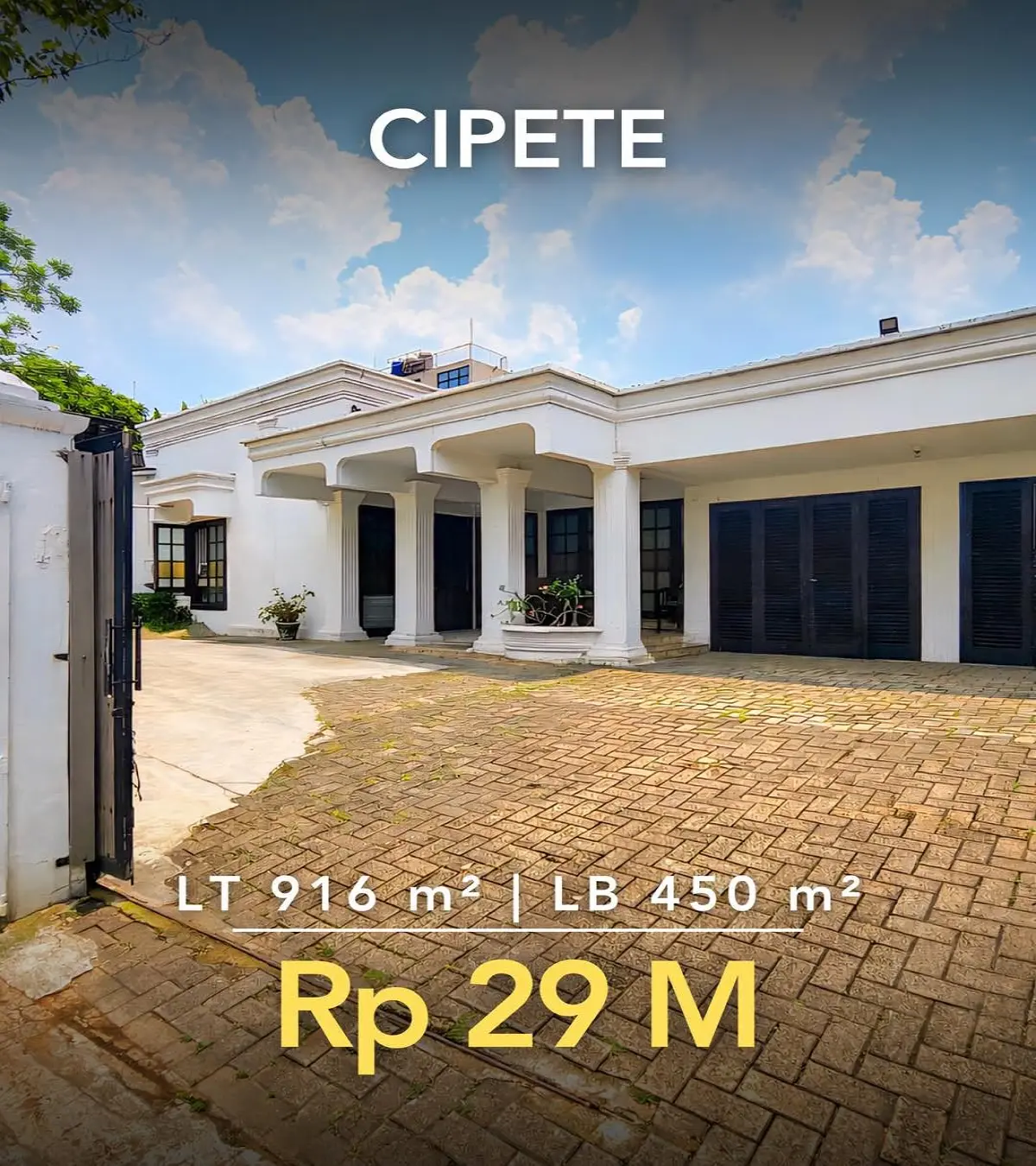 Jual Rumah Murah Cipete Jakarta Selatan